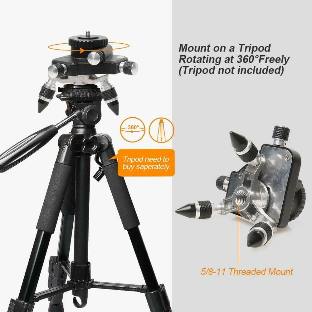 Huepar AT2 - Laser Level 360° Rotating Base Adapter - Image 3