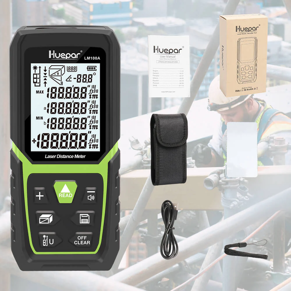 Huepar LM50A - 50M Laser Distance Meter - Image 3