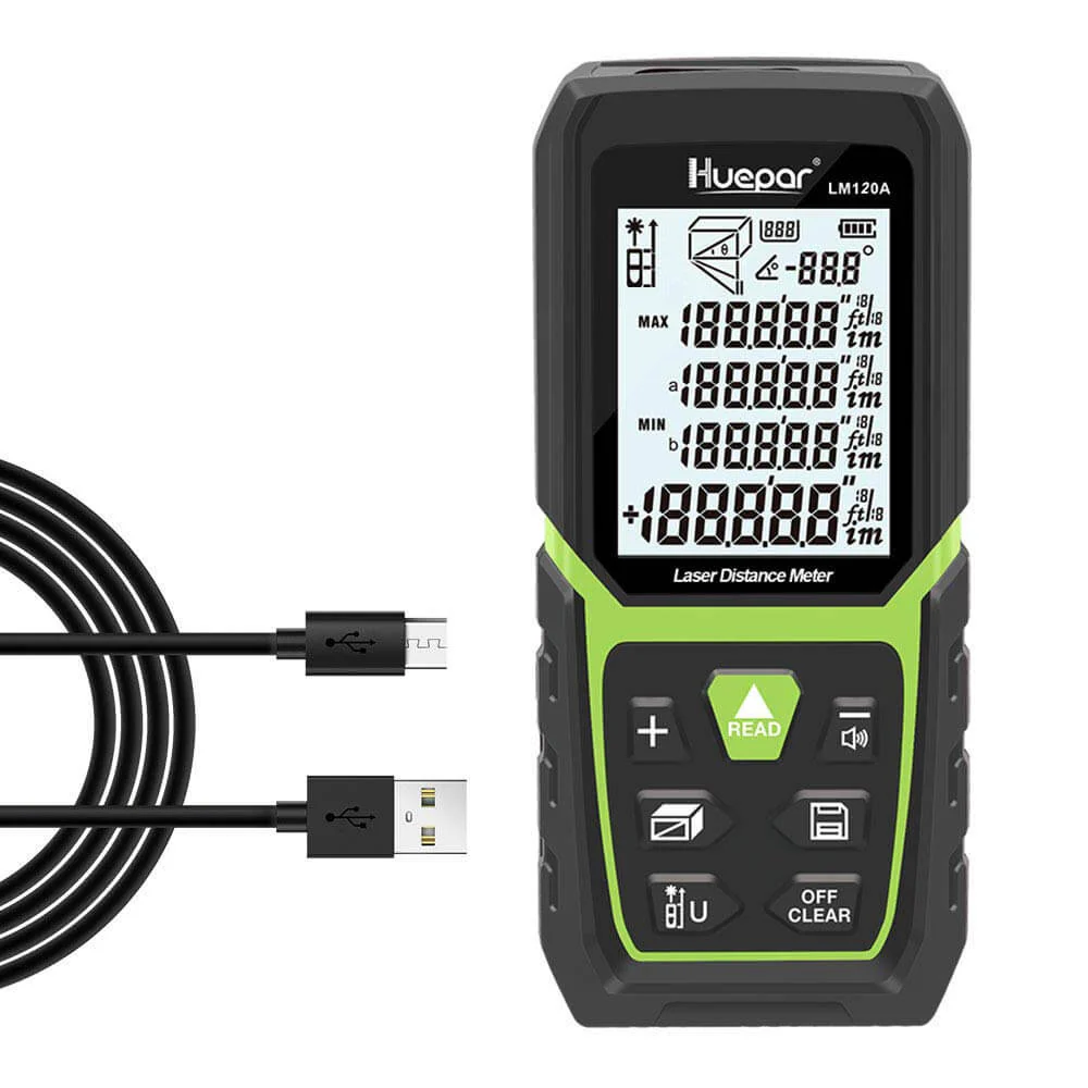 Huepar LM120A - 120M Laser Distance Meter - Image 7