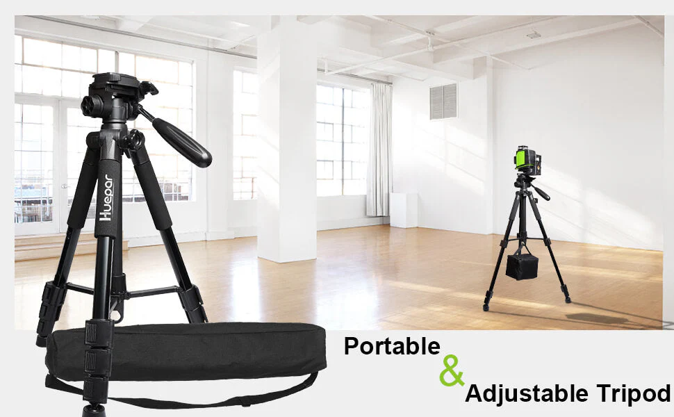 HUEPAR TPD14 - 1.43m/4.7Ft Adjustable Laser Level Tripod - Image 6