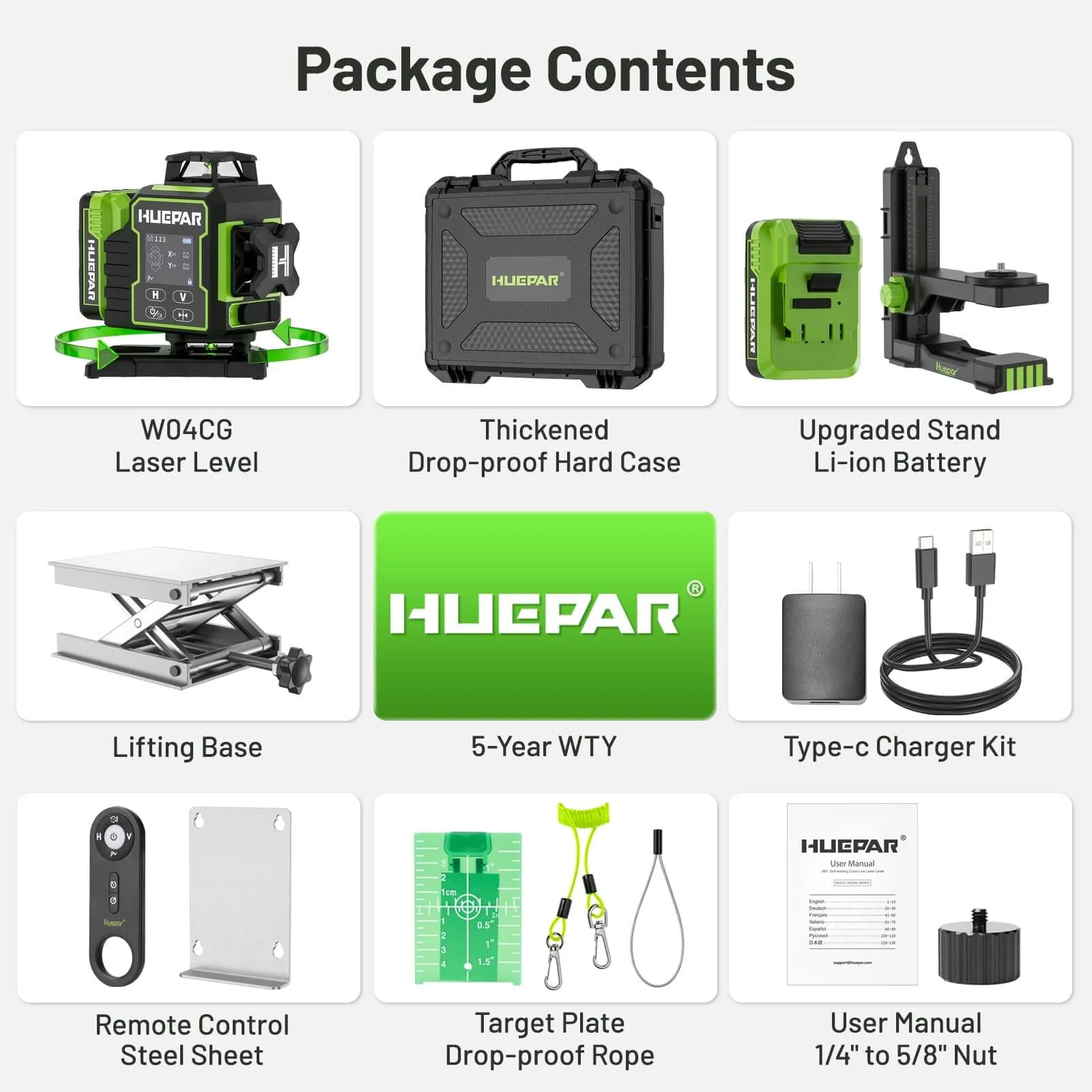 Huepar W04CG Laser Level - Image 10